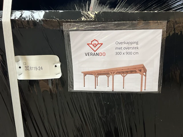 Douglas overkapping met overstek 300x900 + wanden, verando - afbeelding 10 van  12