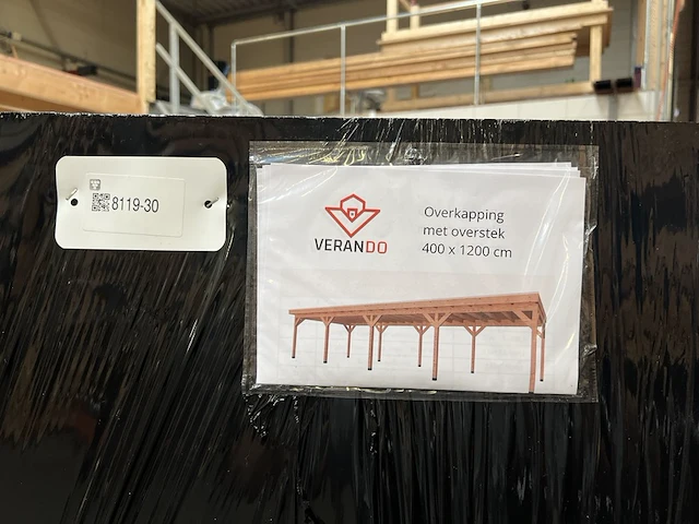 Douglas overkapping met overstek 400x1200cm verando - afbeelding 7 van  8