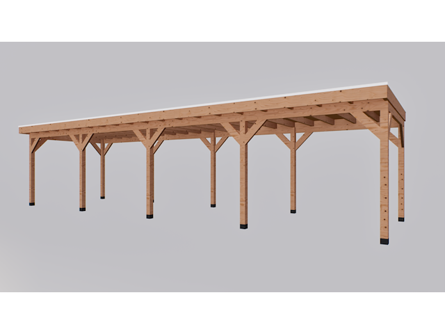 Douglas overkapping met overstek verando, , 300*1100cm - afbeelding 1 van  10