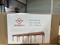 Douglas overkapping met overstek verando, , 300*1100cm - afbeelding 8 van  10