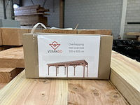 Douglas overkapping met overstek verando, , 300*800cm - afbeelding 9 van  11