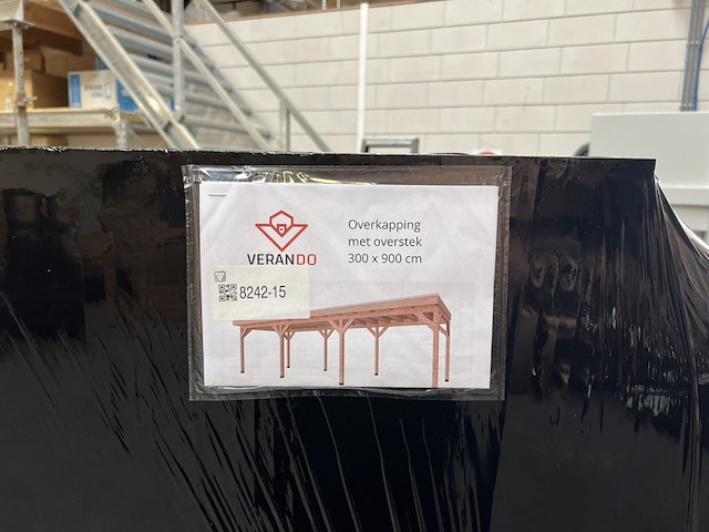 Douglas overkapping met overstek verando, , 300*900 +wanden - afbeelding 9 van  10