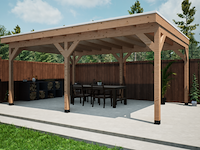 Douglas overkapping met overstek verando, , 400*600cm Douglas overkapping met overstek verando, , 400*600cm