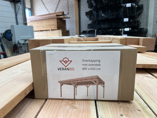 Douglas overkapping met overstek verando, , 400*600cm - afbeelding 5 van  10