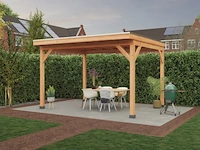 Douglas overkapping plat dak premium, 310 x 310 cm, hillhout