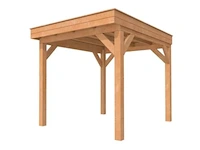 Douglas overkapping plat dak premium, 310 x 310 cm, hillhout - afbeelding 2 van  6