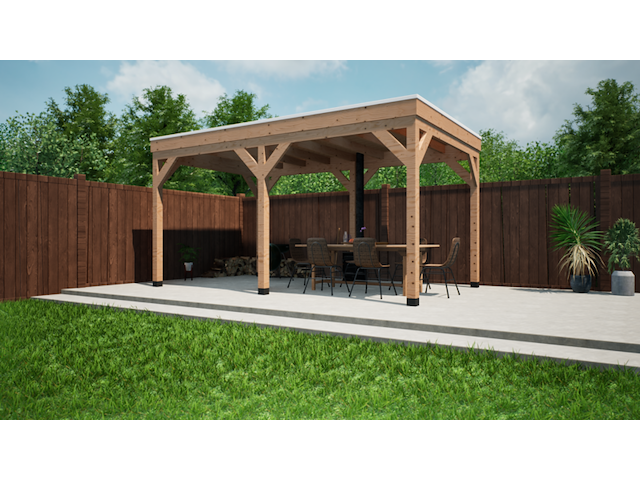 Douglas overkapping verando, , 300*500cm - afbeelding 1 van  9