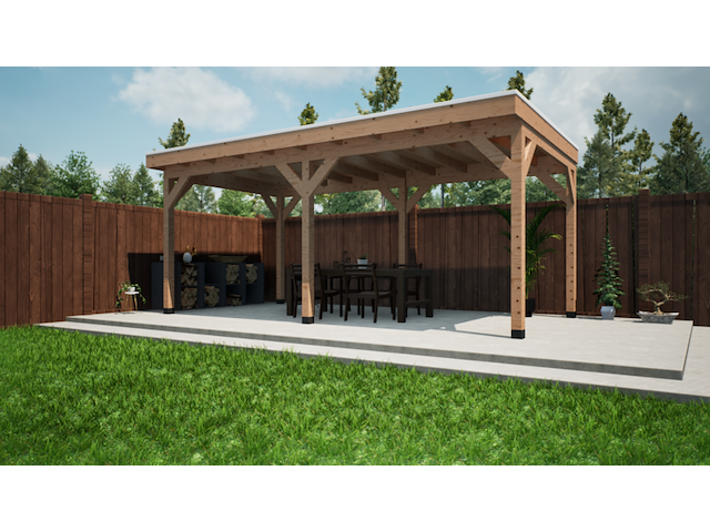 Douglas overkapping verando, , 300*600cm - afbeelding 1 van  10