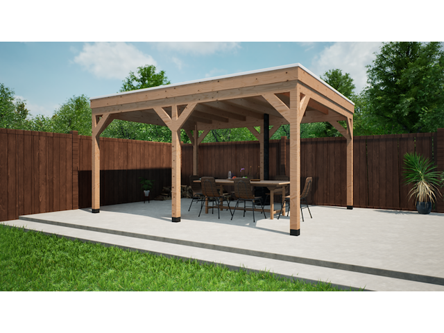 Douglas overkapping verando, , 400*500cm - afbeelding 1 van  8