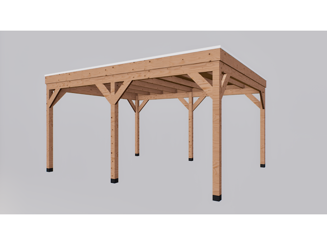 Douglas overkapping verando, , 400*500cm - afbeelding 2 van  8