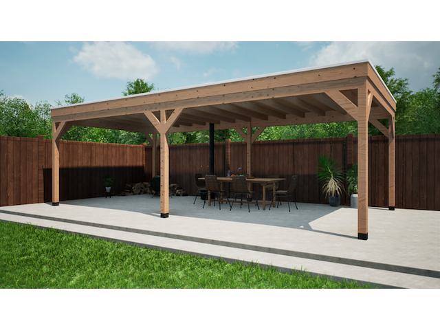 Douglas overkapping verando, , 400*800cm - afbeelding 1 van  9