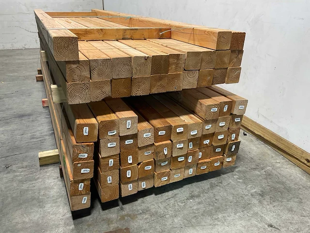 Douglas paal 300x9x9cm (3x) - afbeelding 3 van  6