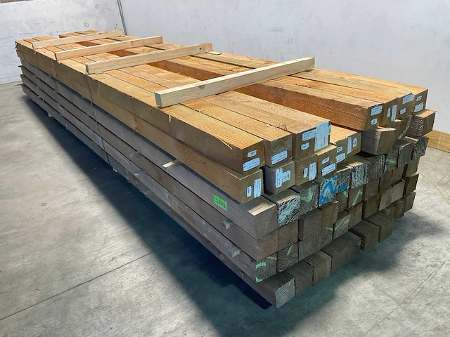 Douglas paal fijnbezaagd 500x10x10 cm (21x) - afbeelding 2 van  6