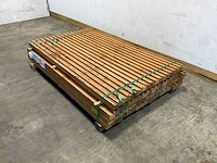 Douglas paal met gleuf geschaafd 190x6,5x6,5 cm (90x) - afbeelding 1 van  7