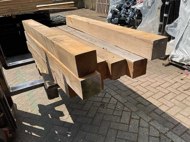 Douglas palen 14x14 cm, diverse lengtes (12x) - afbeelding 3 van  6