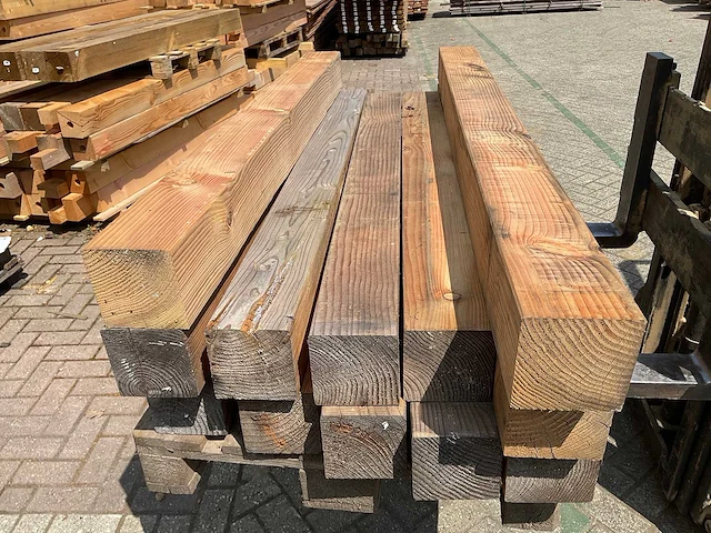 Douglas palen 14x14 cm, diverse lengtes (12x) - afbeelding 6 van  6