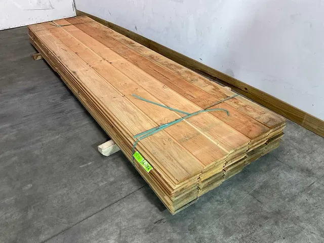 Douglas plank - halfhout 400x19,5x1,8 cm (25x) - afbeelding 2 van  6