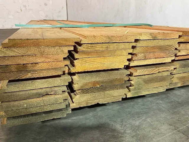 Douglas plank - halfhout 400x19,5x1,8 cm (25x) - afbeelding 4 van  6