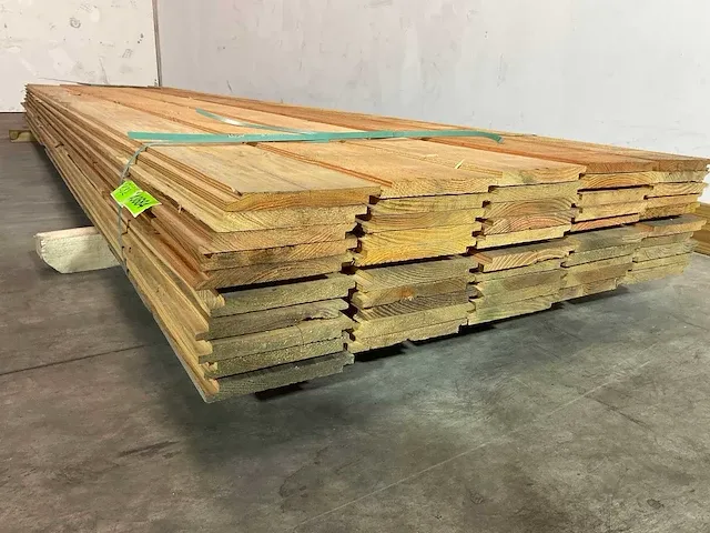 Douglas plank - halfhout 400x19,5x1,8 cm (25x) - afbeelding 5 van  6