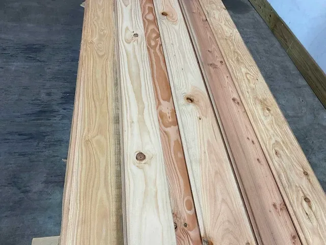 Douglas plank - halfhout 500x17x1,7 cm (44x) - afbeelding 2 van  6