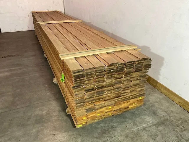 Douglas plank - met mes en groef 500x12x1,7 cm (15x) - afbeelding 2 van  6