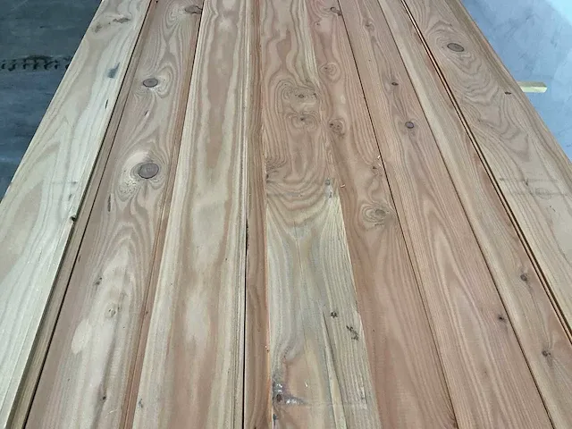 Douglas plank - met mes en groef 500x12x1,7 cm (15x) - afbeelding 3 van  6