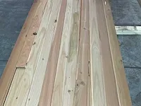 Douglas plank - met mes en groef 500x9,5x1,8 cm (35x) - afbeelding 3 van  6
