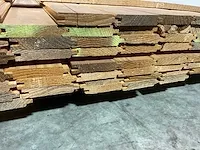 Douglas plank - met mes en groef 500x9,5x1,8 cm (35x) - afbeelding 4 van  6