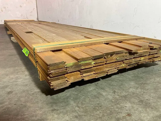 Douglas plank - met mes en groef 500x9,5x1,8 cm (35x) - afbeelding 5 van  6