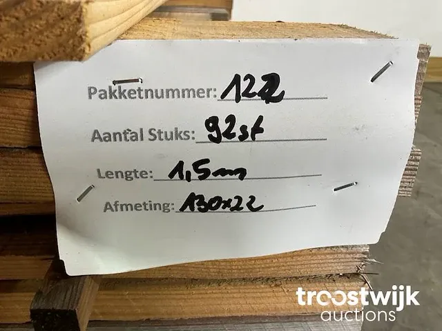 Douglas plank 150x13x2.2 cm - afbeelding 3 van  6
