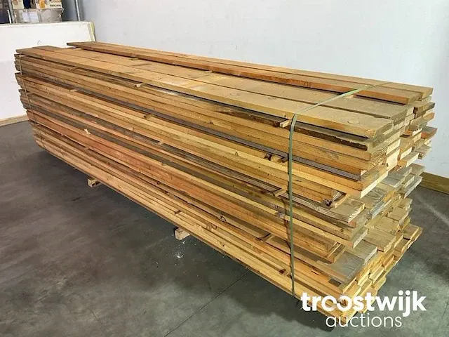 Douglas plank 360-350x13.5-16.5x3 cm - afbeelding 2 van  5