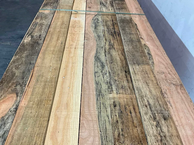 Douglas plank 400x15x2.2 cm (12x) - afbeelding 3 van  5