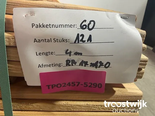 Douglas plank 400x17x1.7 cm - afbeelding 5 van  5