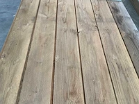 Douglas plank dubbel lip profiel 400x19x1,8 cm (90x) - afbeelding 3 van  5