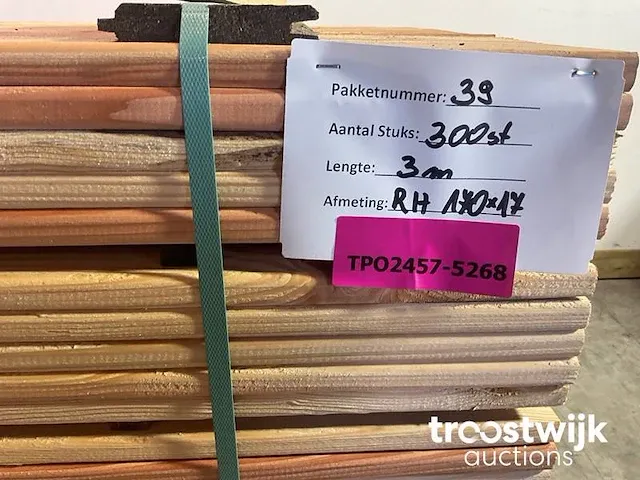 Douglas plank geschaafd 250x17x1.7 cm - afbeelding 5 van  5