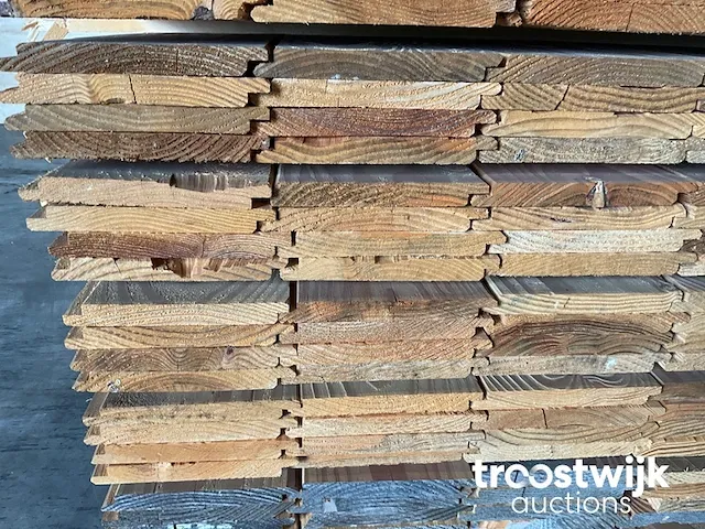 Douglas plank halfhout 200x17x1.8 cm - afbeelding 3 van  6