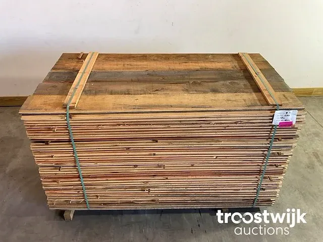 Douglas plank met halfhoutverbinding 180x18x2 cm - afbeelding 1 van  5