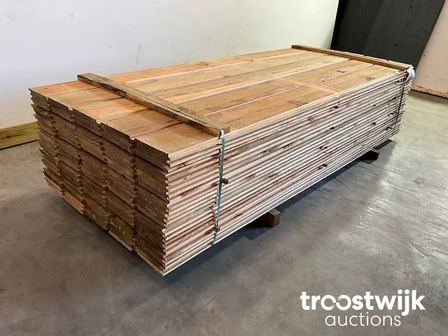 Douglas plank met halfhoutverbinding 250x18x2 cm - afbeelding 4 van  5
