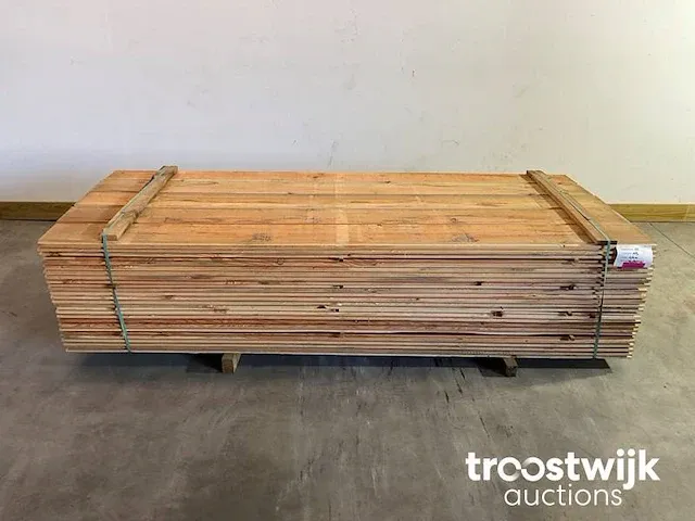 Douglas plank met halfhoutverbinding 250x18x2 cm - afbeelding 1 van  5