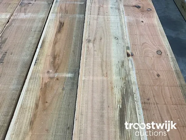 Douglas plank met halfhoutverbinding 250x18x2 cm - afbeelding 2 van  5