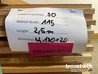 Douglas plank met halfhoutverbinding 250x18x2 cm - afbeelding 5 van  5