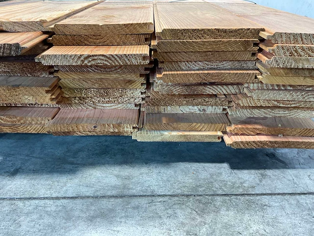 Douglas plank met mes- en groef 400x19x1,8 cm (53x) - afbeelding 6 van  7