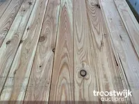 Douglas plank met mes -en groef verbinding 360x8.5x1.8 cm - afbeelding 2 van  5