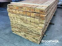 Douglas plank met mes -en groef verbinding 360x8.5x1.8 cm - afbeelding 4 van  5