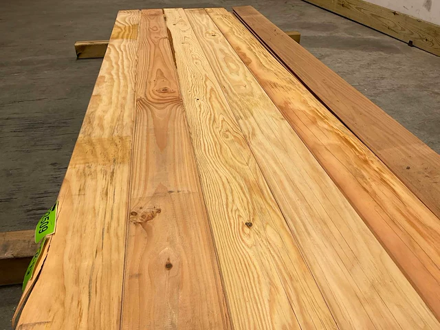 Douglas plank met mes en groef 220x13,5x2,5 cm (12x) - afbeelding 5 van  5
