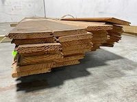 Douglas plank met mes en groef 400x14,5x2 cm (32x) - afbeelding 3 van  5