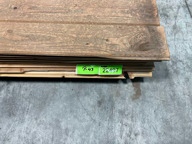 Douglas plank met mes en groef 400x14,5x2 cm (32x) - afbeelding 5 van  5