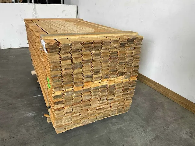 Douglas plank met mes en groef verbinding 200x8.5x1.7 cm (75x) - afbeelding 3 van  6