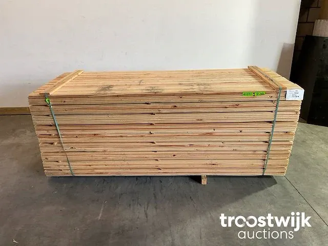 Douglas plank met mes en groef verbinding 250x9.5x1.8 cm - afbeelding 1 van  7