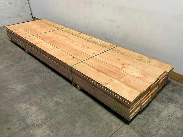 Douglas plank met v-groef geschaafd 410x23,5x3,8 cm (20x) - afbeelding 1 van  7